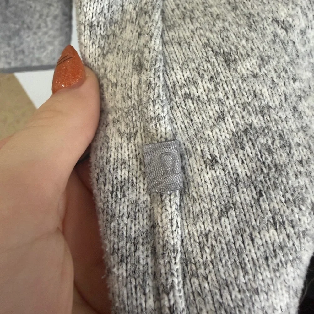 Lululemon Fleece 1/4 zip Battleship Hoodie - Picture 3 of 4